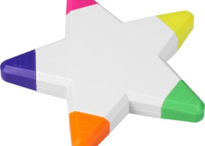 Zakreślacz rozgwiazda 5 kolorów TP8190